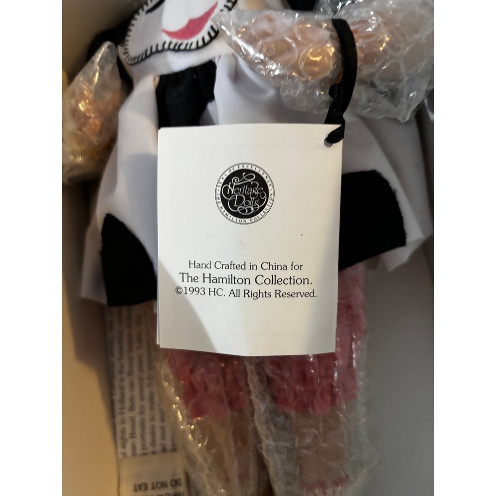 Hamilton Collection Becky Doll Bets van Boxel Sculpted 1993 Porcelain Cow Outfit - Picture 6 of 8